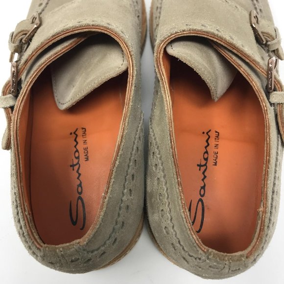 Santoni Italian Handmade Double Monk Strap Shoe 5 main image 8